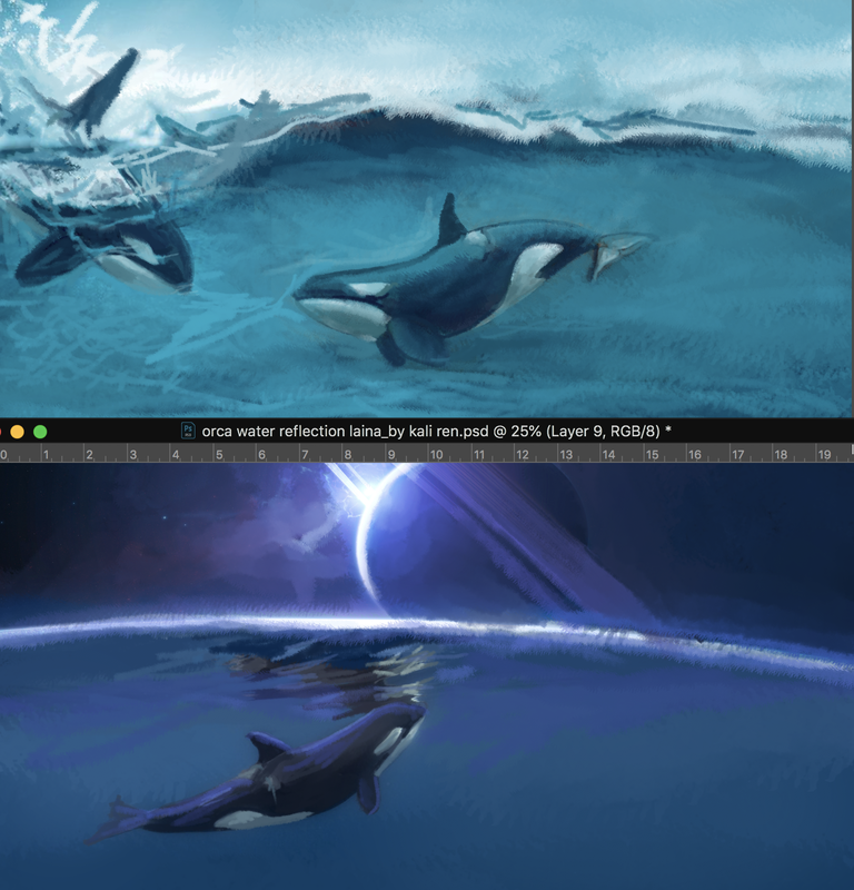 PictureKali Ren_#emptythetanks #freewilly orca magick art SCRATCH